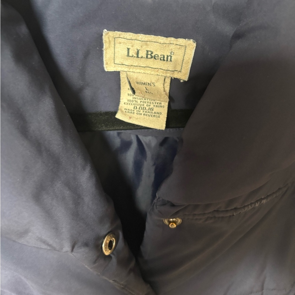L.L. Bean Dark Blue Polyester ladies jacket - Picture 6 of 6